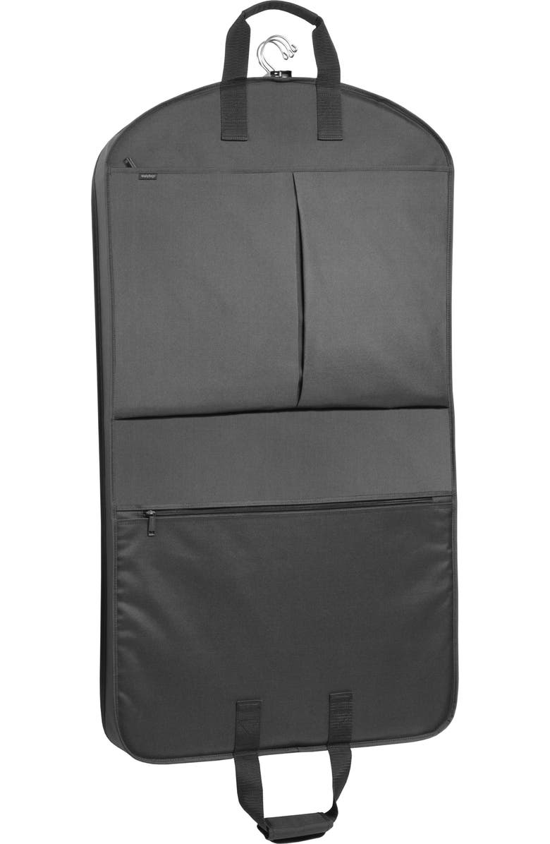 Wallybags Premium Travel Garment Bag with Pockets, Alternate, color, Black