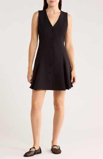 WAYF V-Neck Sleeveless Minidress
