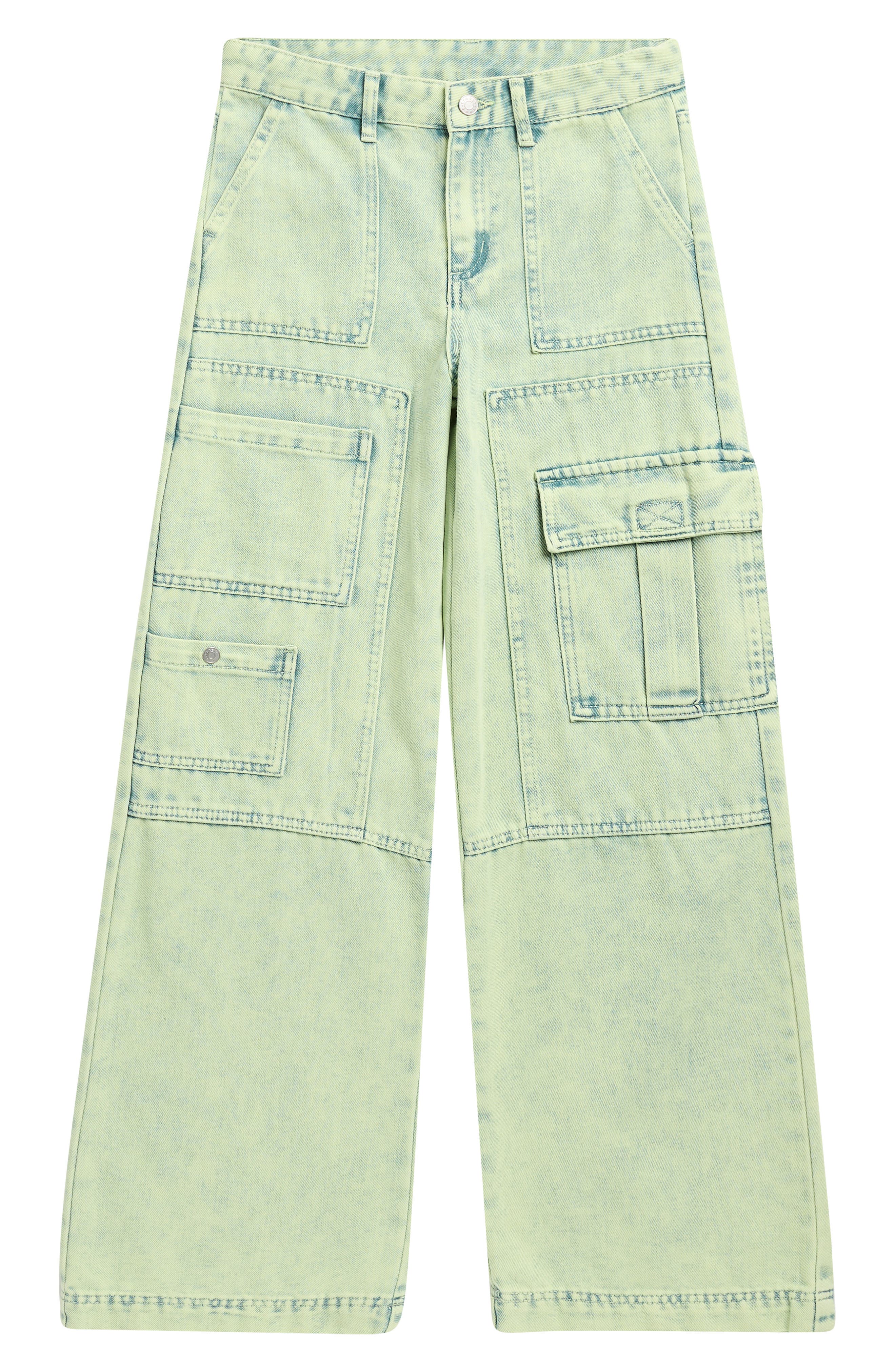 Kids' Overdye Denim Cargo Pants