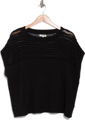 theredthered S layered dolman knit ブラック Dolman Tunic - Black Tunic | Jones New York