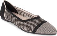 Tahari Antigua Knit Pointed Toe Flat