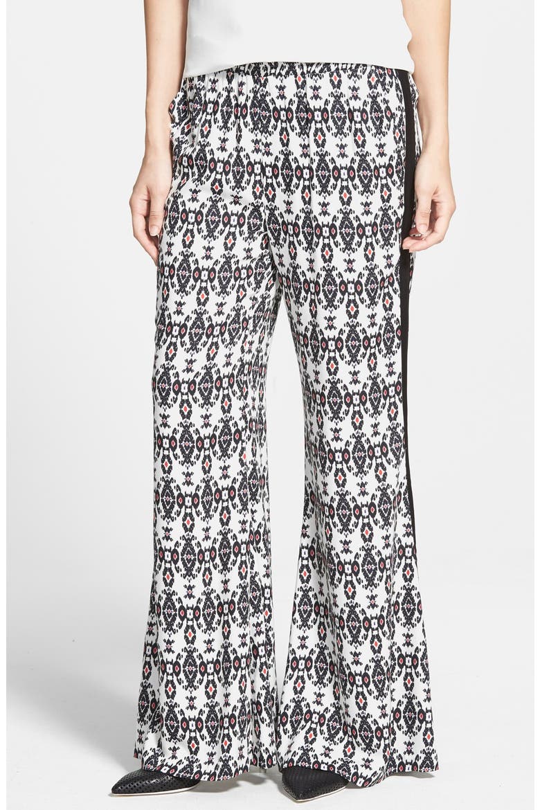 Print Flare Pants, Main, color, VELLUM