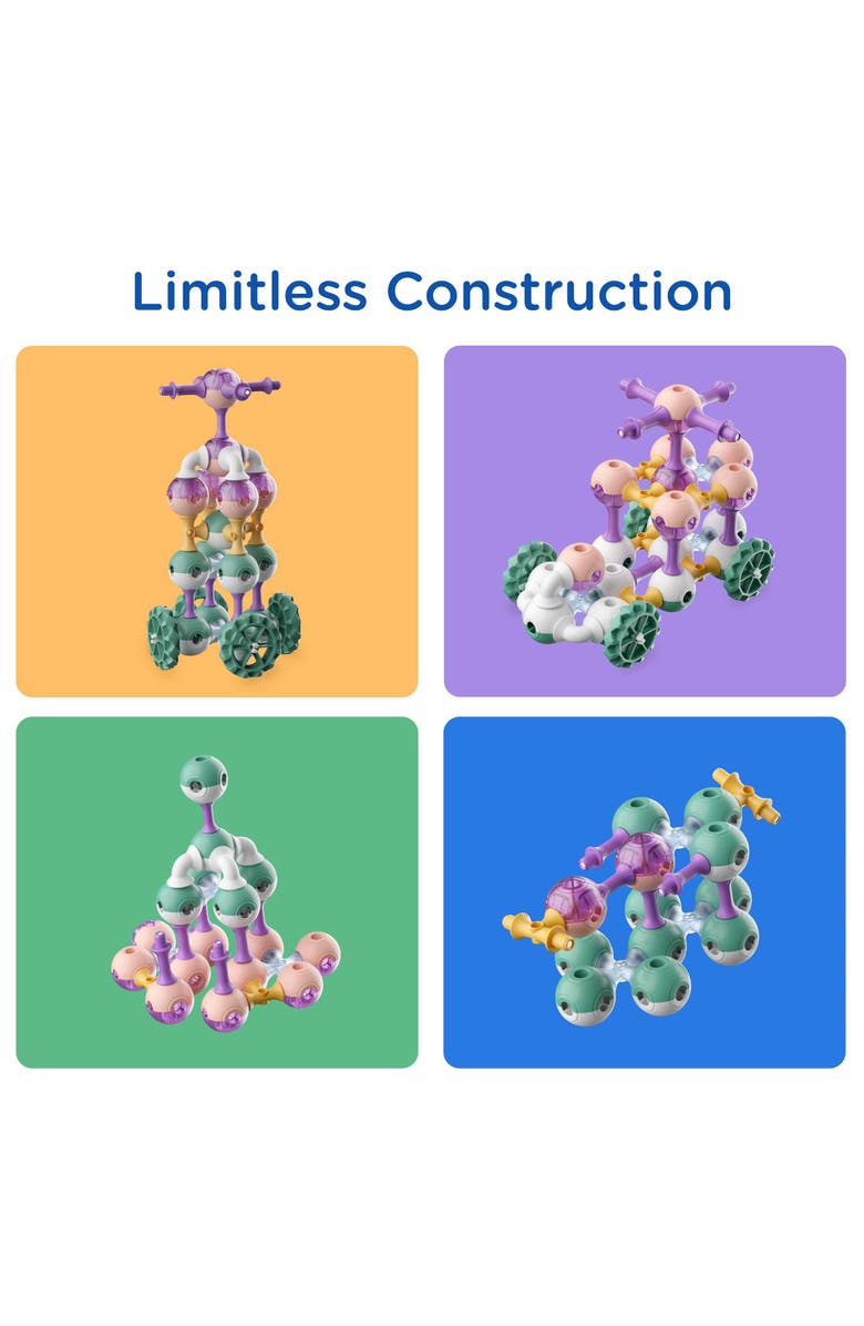 KUB Planet Magnetic Building Set Magnetic Blocks Set 55 Pieces, Alternate, color, Multicolored