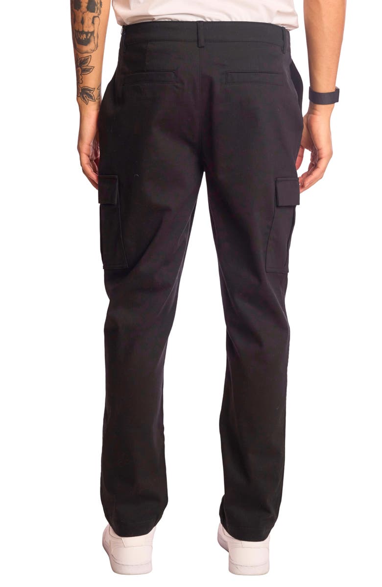 PAISLEY & GRAY Straight Leg Cargo Pants, Alternate, color, Black