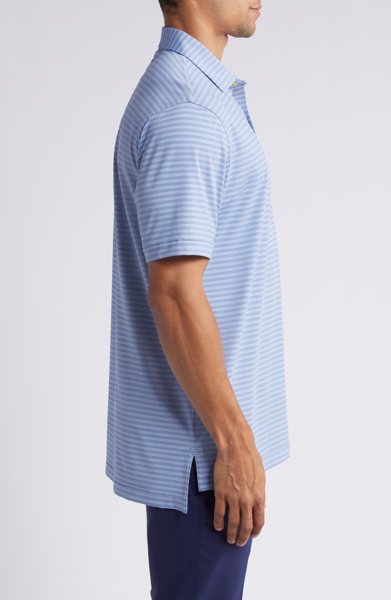 Peter Millar Baltic Stripe Performance Golf Polo, Alternate, color, Infinity