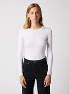 Majestic Filatures Soft Touch Long Sleeve Crewneck T-Shirt