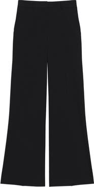 Theory Mid Rise Stretch Wool Flare Pants