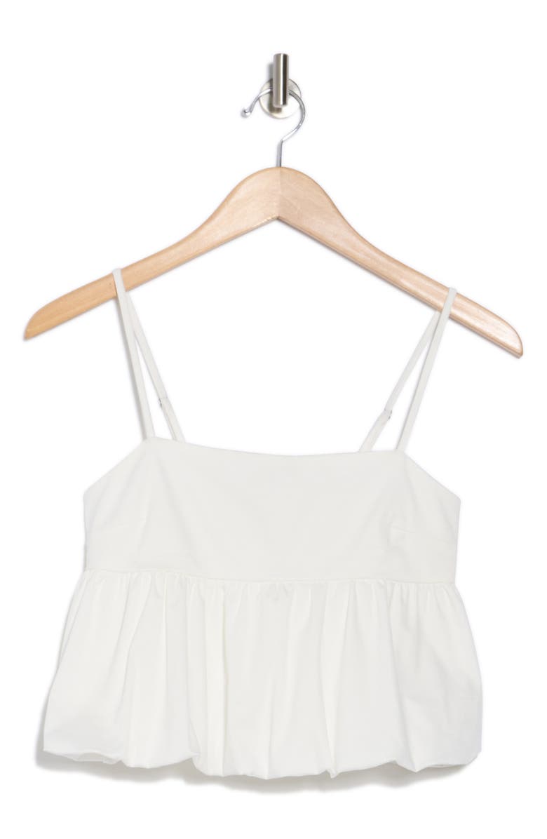 Abound Bubble Peplum Crop Top, Alternate, color, White Blanc
