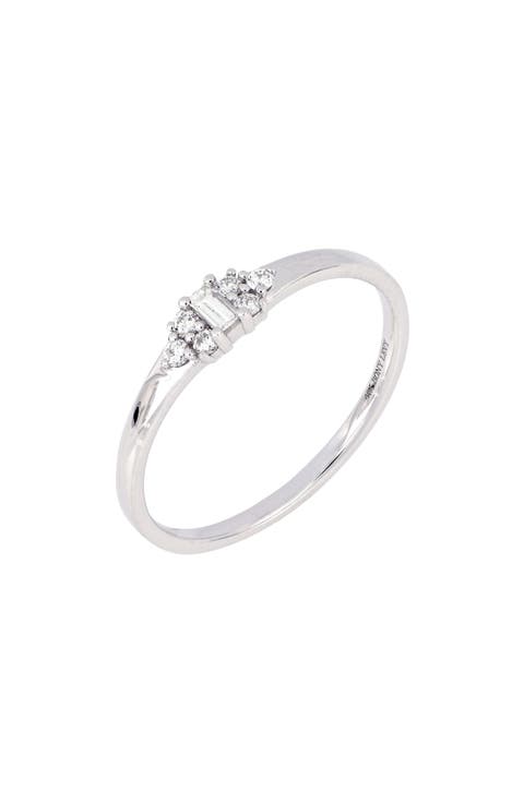 Dainty Diamond Cluster Ring