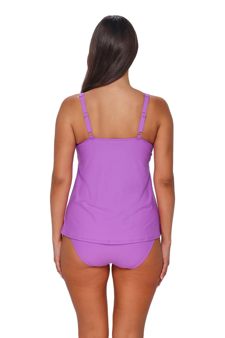 Jenna Tankini Swimsuit Top, Alternate, color, BERRY BURST