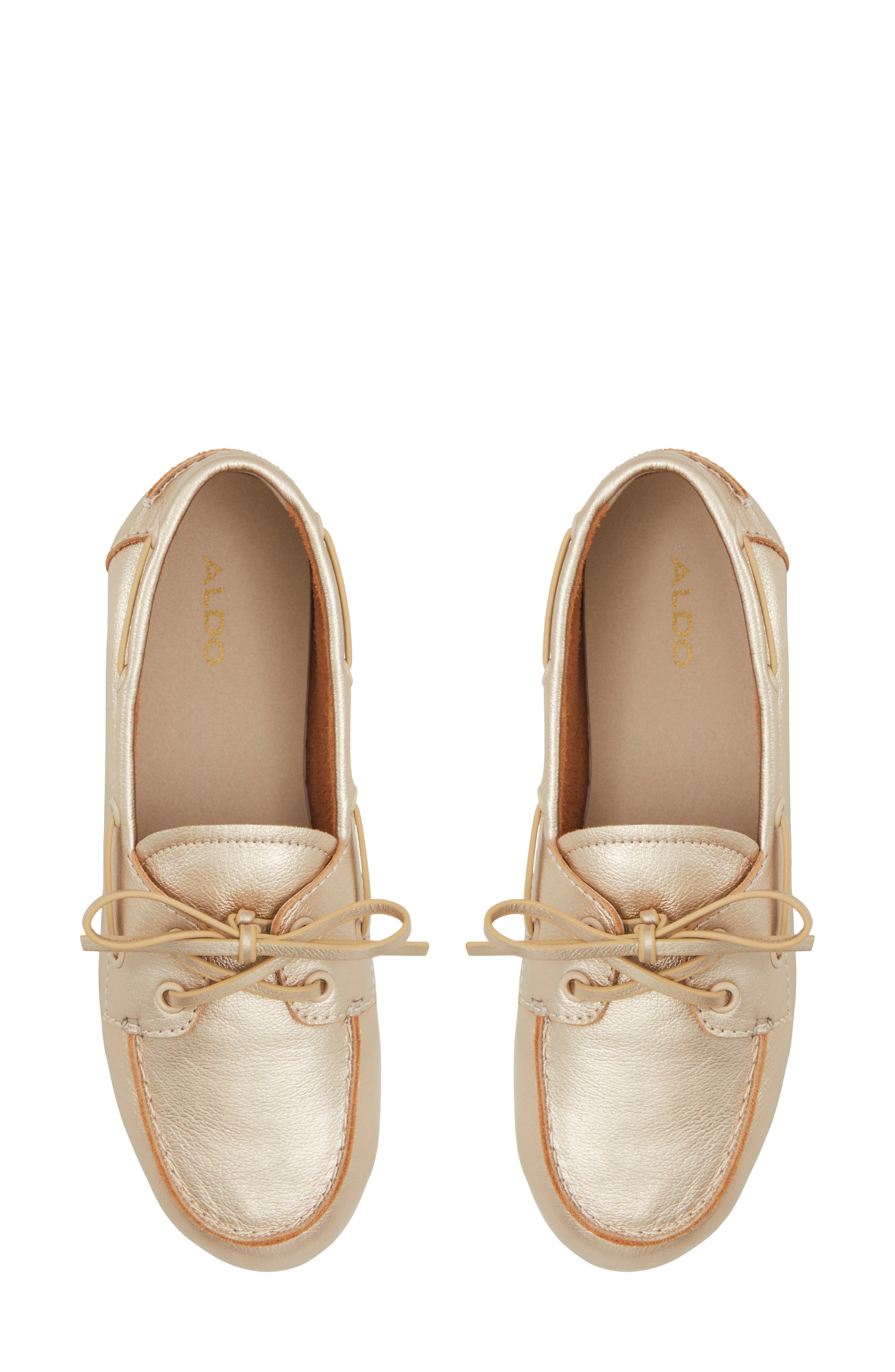 ALDO Sail Boat Shoe, Alternate, color, Gold