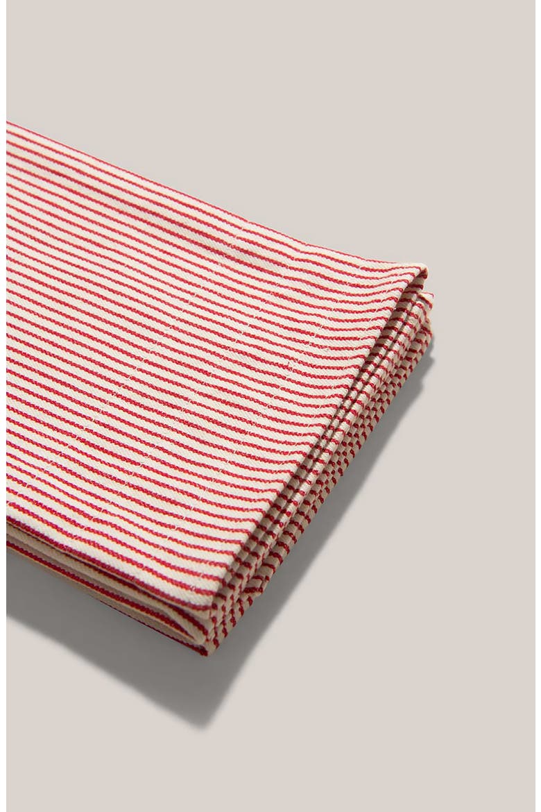 Le Duet Set of 2 Stripe Reclaimed Tea Towels, Alternate, color, CANDY STRIPE