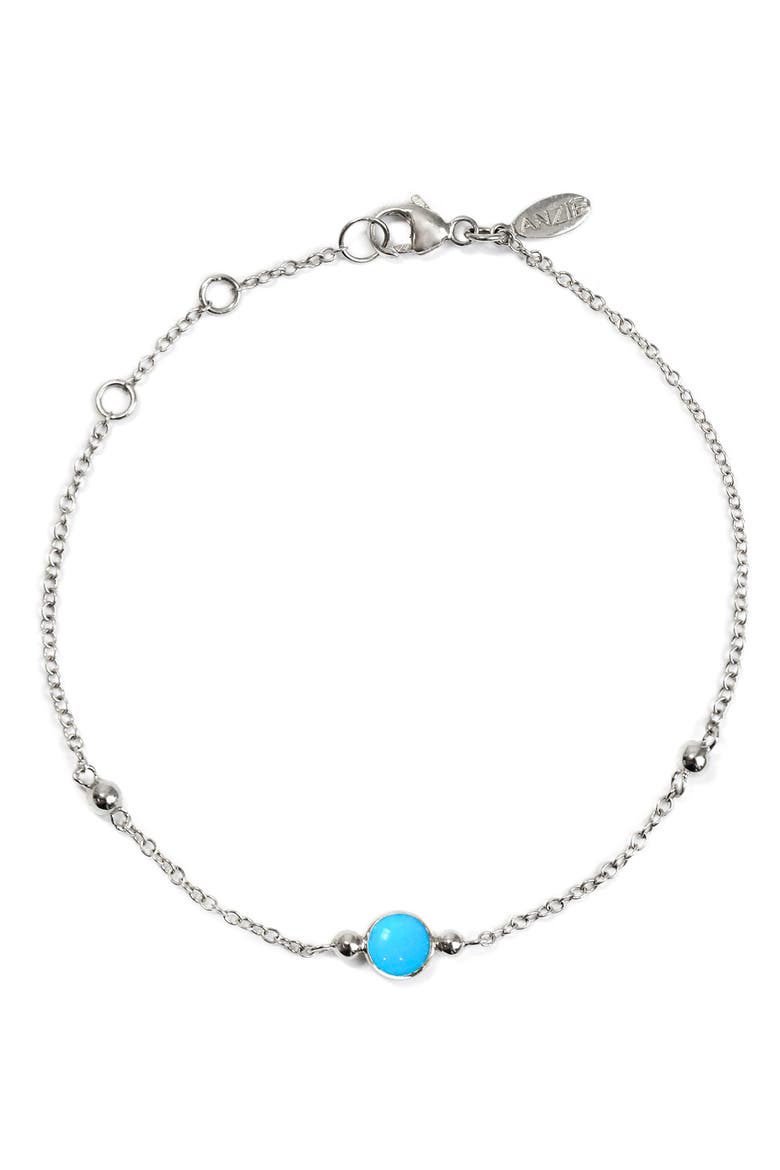 Bonheur Turquoise Bracelet, Main, color, SILVER