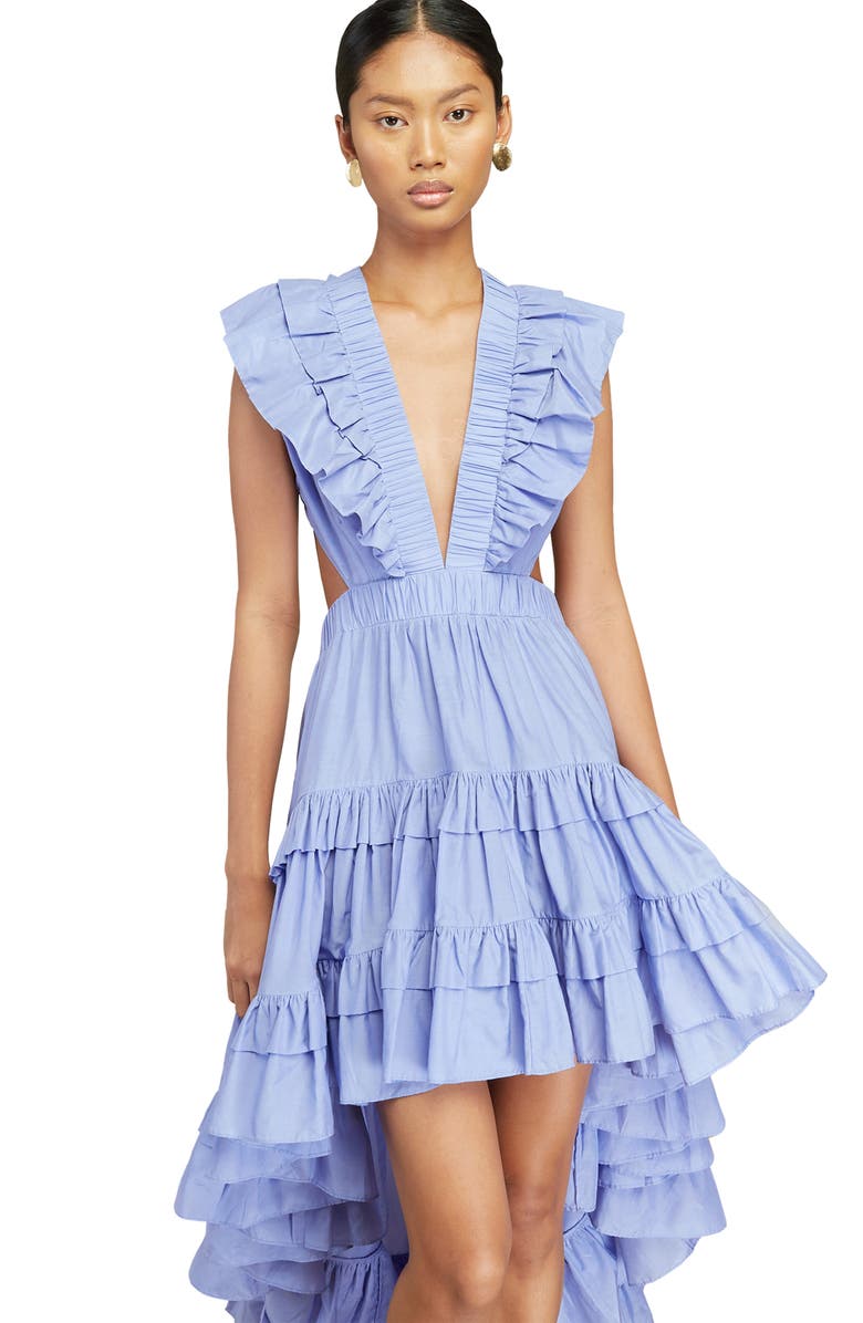 MAGALI PASCAL Botanic Ruffle Dress, Alternate, color, 