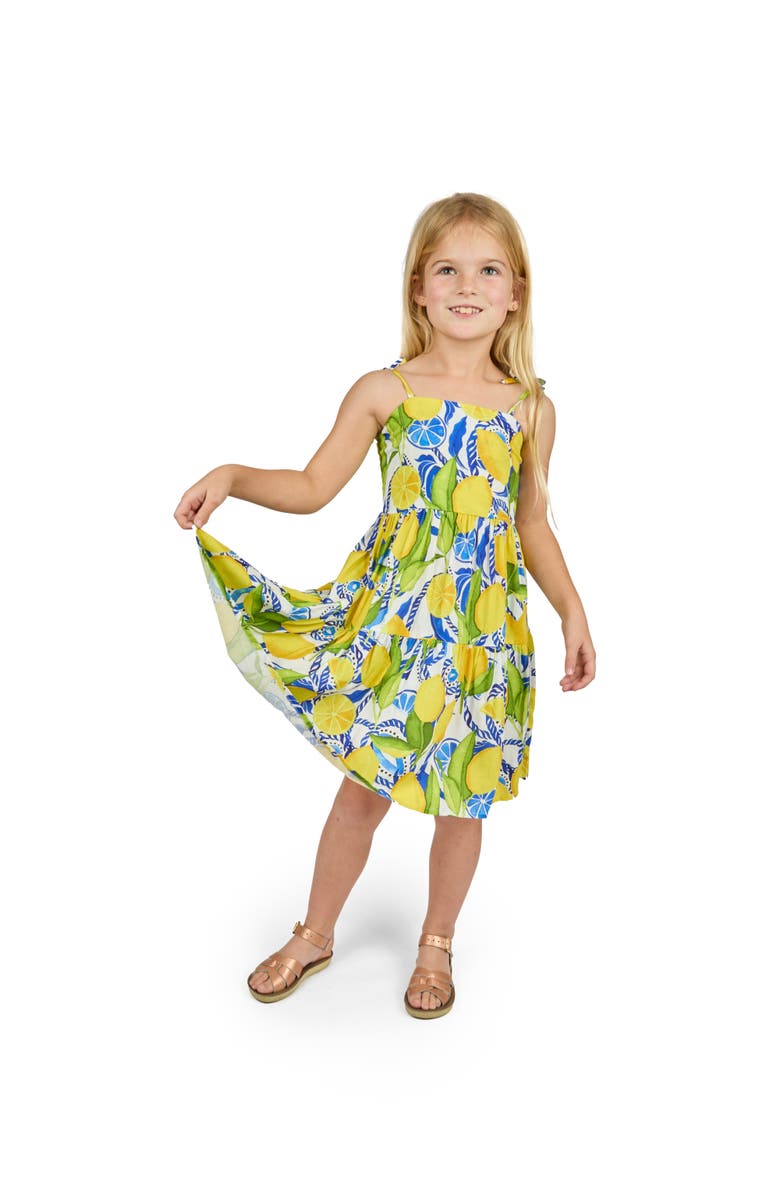 Kenny Flowers The Positano - Girls Resort Dress, Alternate, color, White