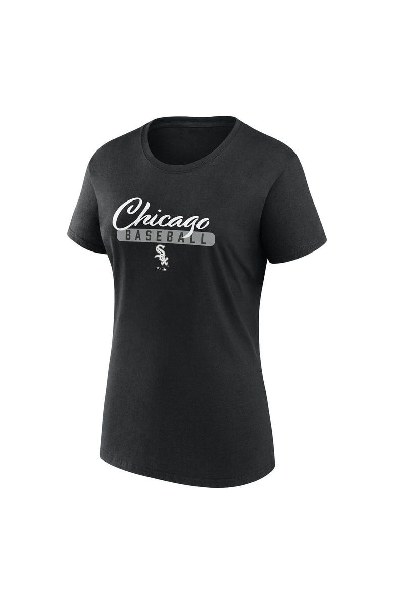 FANATICS Women's Fanatics Branded Black/Gray Chicago White Sox Fan T-Shirt Combo Set, Alternate, color, Black