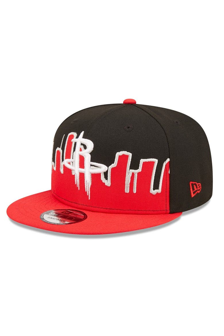 Men's New Era Red/Black Houston Rockets 2022 Tip-Off 9FIFTY Snapback Hat, Alternate, color, Red