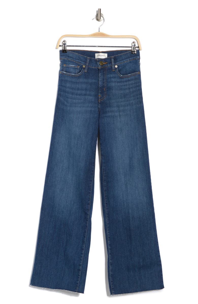 FRAME Slim Palazzo Wide Leg Jeans, Alternate, color, Aspire Raw After