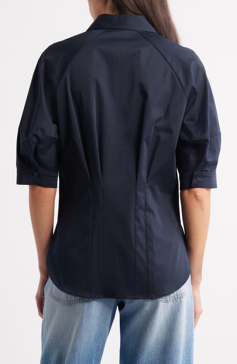 BOSS Belaurena Puff Elbow Sleeve Button-Up Shirt, Alternate, color,