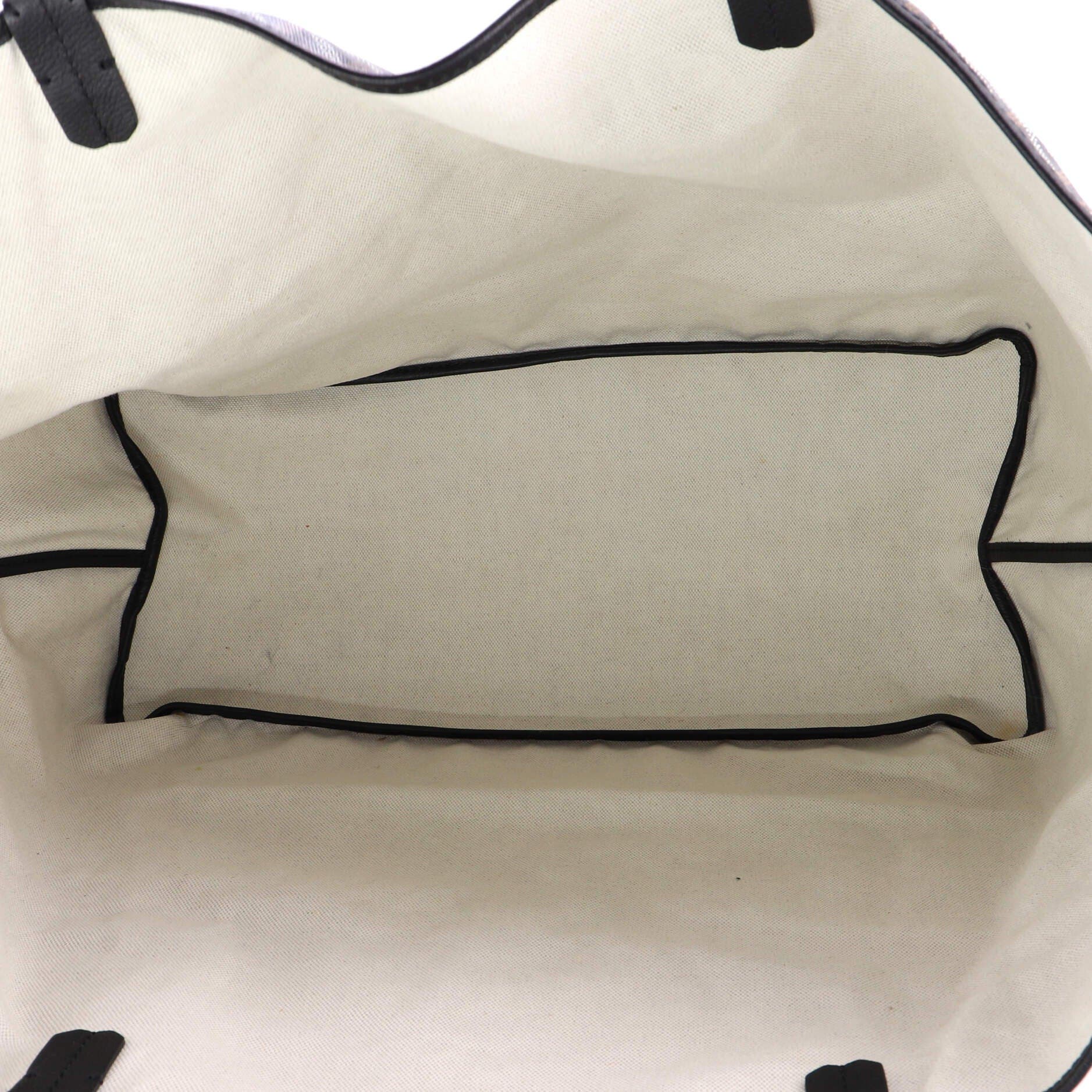 Pre-Owned Goyard Saint Louis Tote Coated Canvas GM, Alternate, color, Black