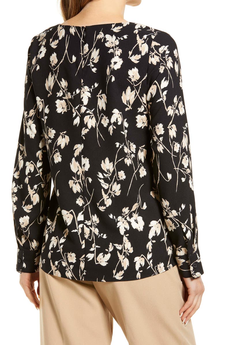 Nordstrom Twist Neck Blouse, Alternate, color,