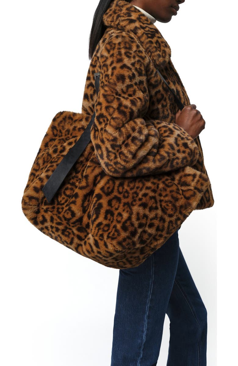 Apparis Esti Leopard Pluche<sup>™</sup> Faux Fur Tote, Alternate, color, Leopard