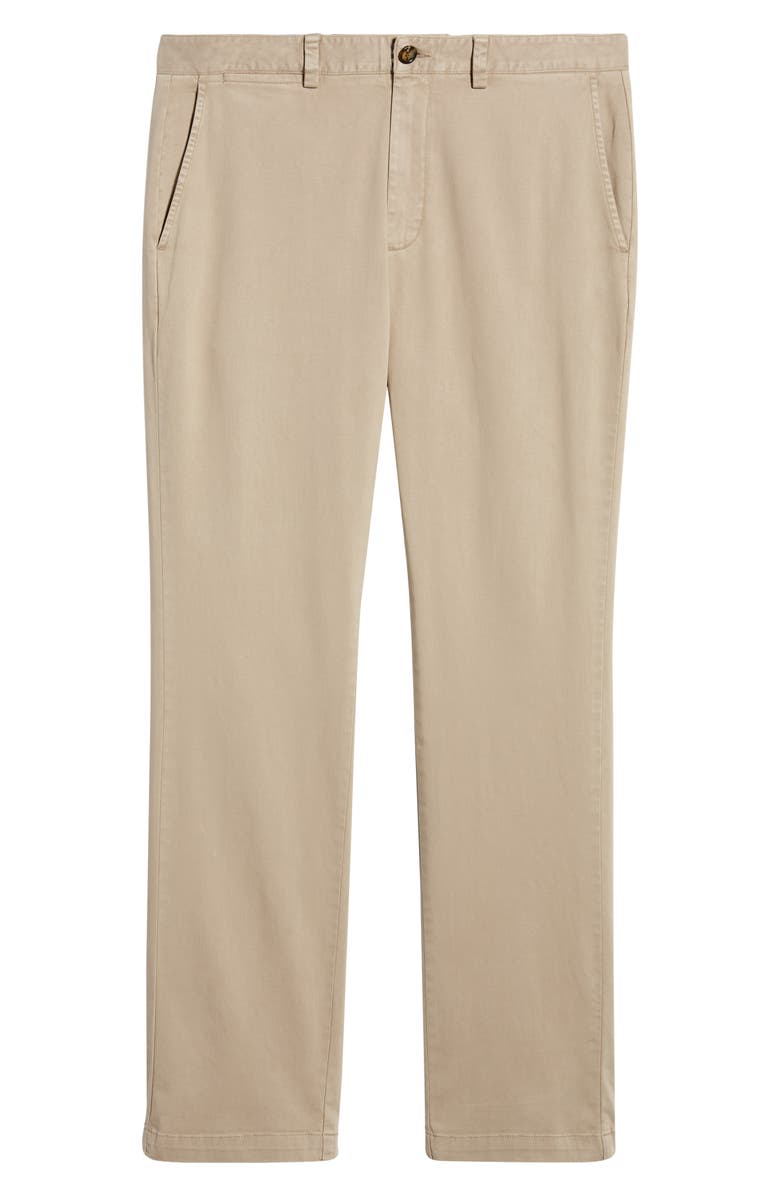 Johnston & Murphy Flat Front Chinos, Alternate, color, Taupe