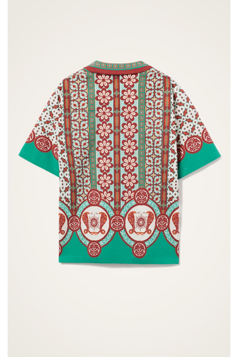 Bowling Shirt Placée, Alternate, color, Pagoda Placée Rust