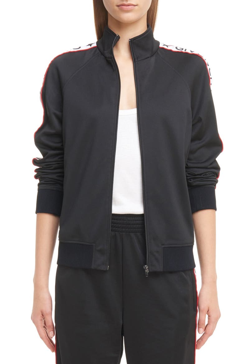 Logo Track Jacket, Alternate, color, BLACK
