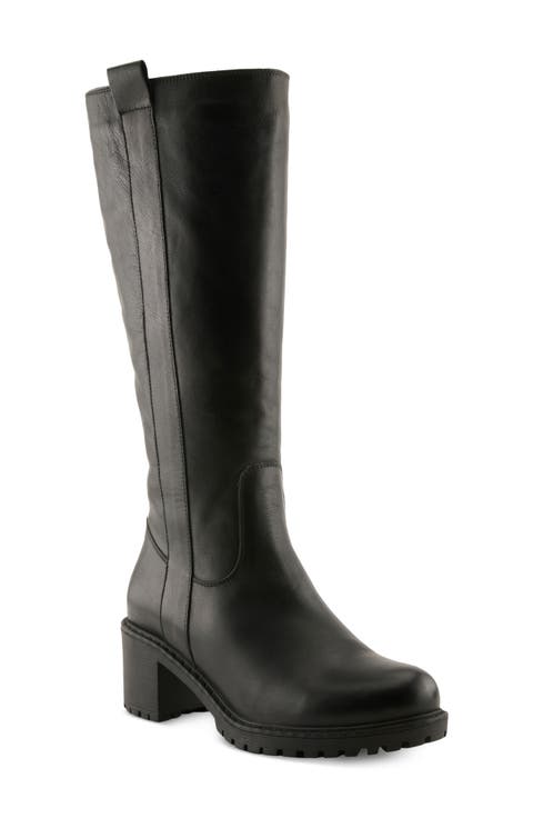 Stormi Leather Knee High Boot