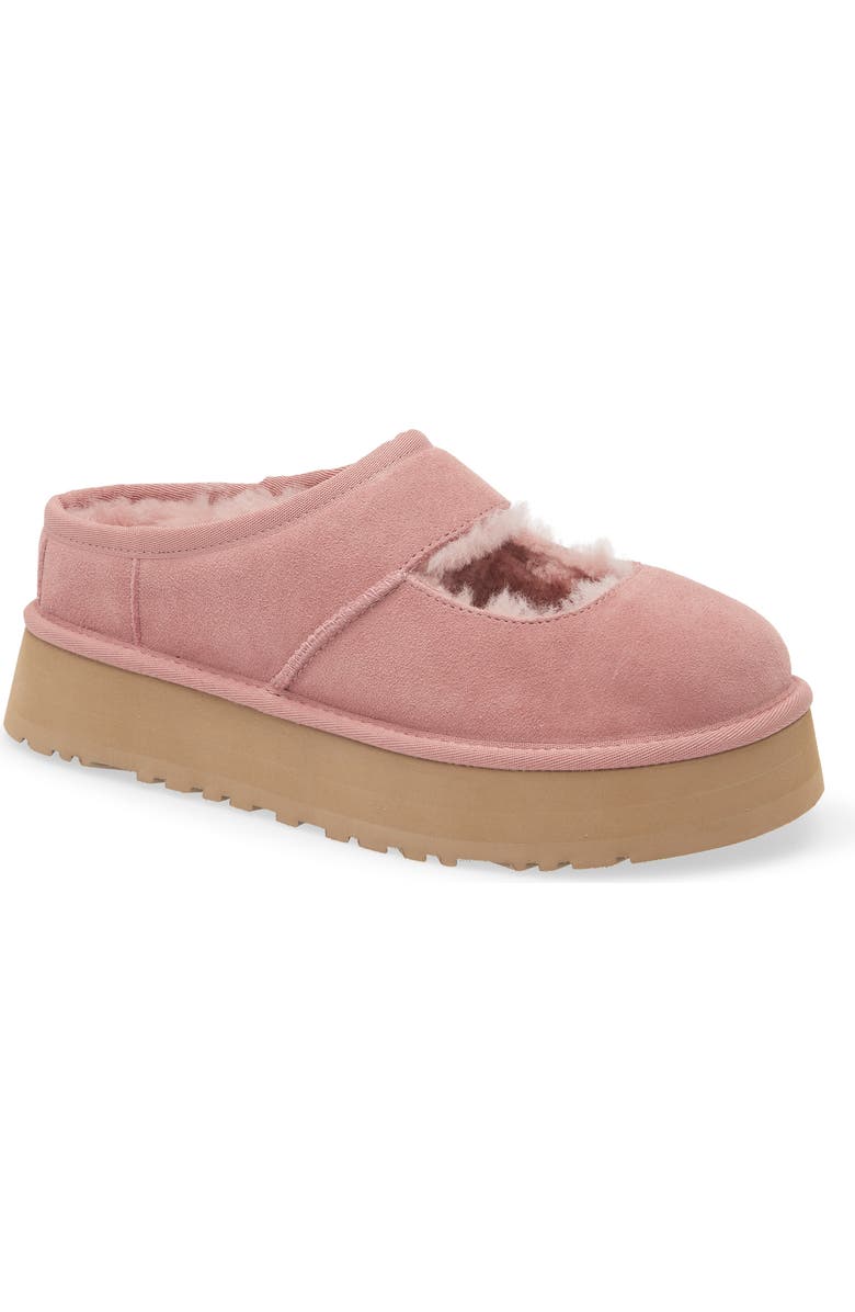 UGG<sup>®</sup> Bea Genuine Shearling Lined Platform Mary Jane, Main, color, Pink Dawn