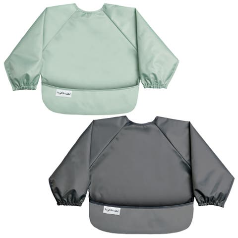 Mess-Proof/Waterproof 2-Pack Long-Sleeve Bib
