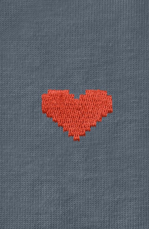 Dalix Womens Pixel Heart Jersey Relaxed Tee