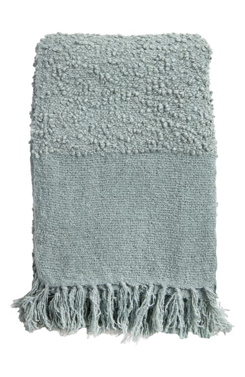 Pom Pom At Home Murphy Oversize Bouclé Throw Blanket In Green