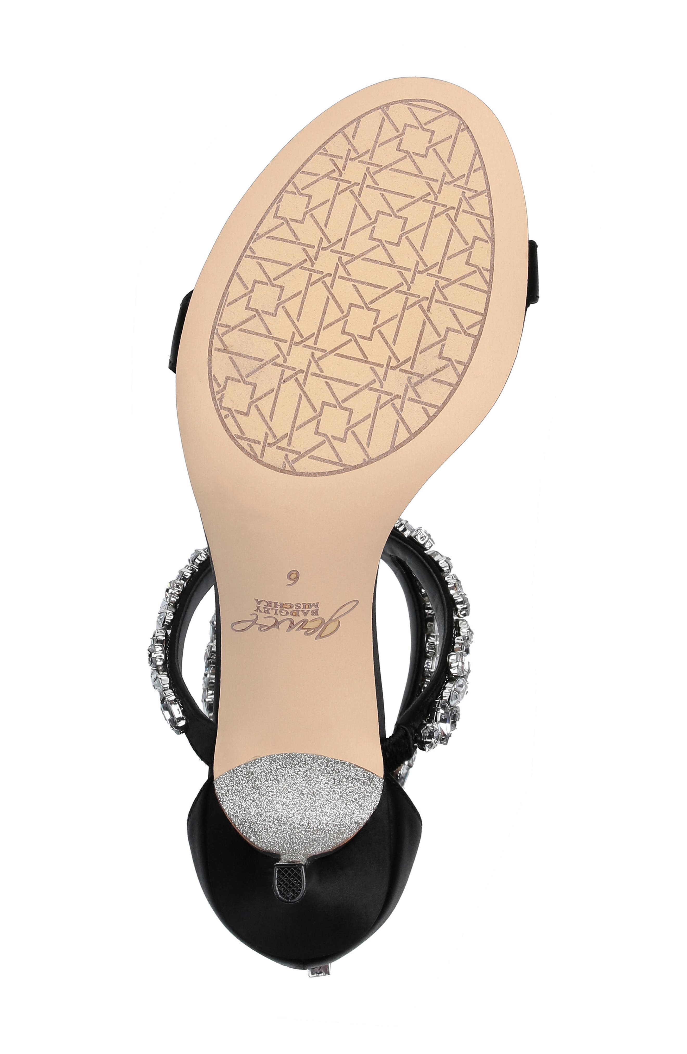 Jaylee Sandal, Alternate, color, BLACK SATIN