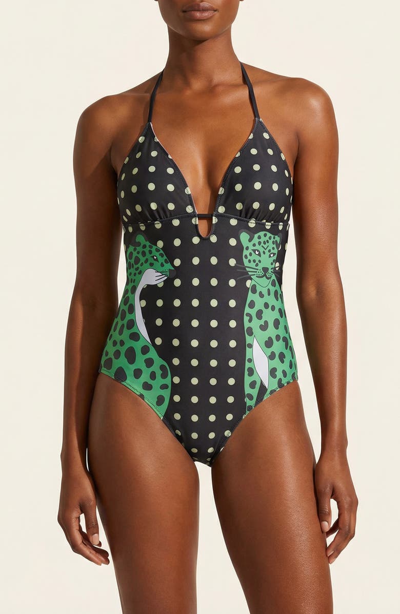 Jessie Zhao New York Wild Garden Reversible One Piece Swimsuit, Alternate, color, Pink