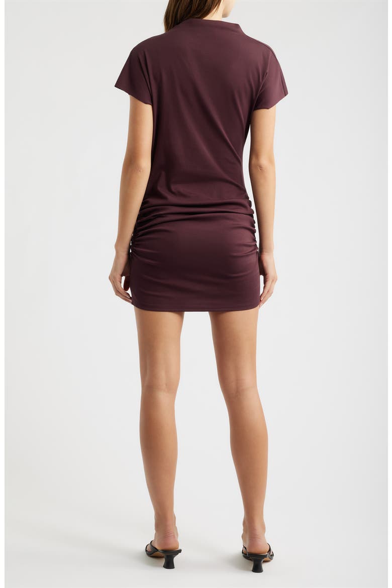 Archer Pleated Minidress, Alternate, color, PLUM