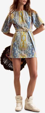 Desigual Printed Denim Minidress