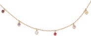 RETRO CHIC Rainbow Charm Necklace
