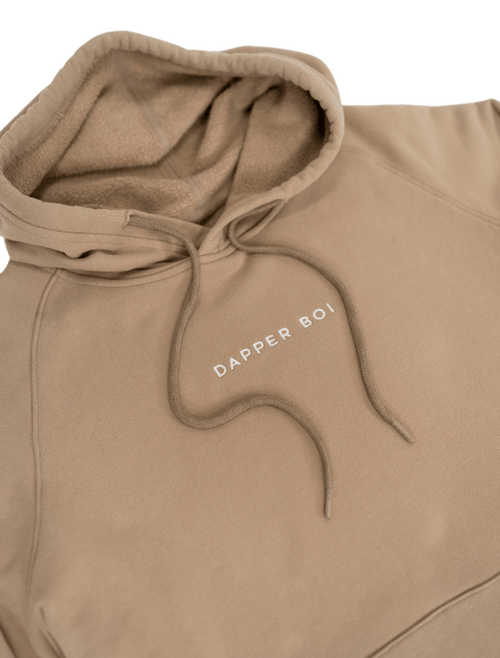 Dapper Boi Tan Pullover Hoodie In Tan