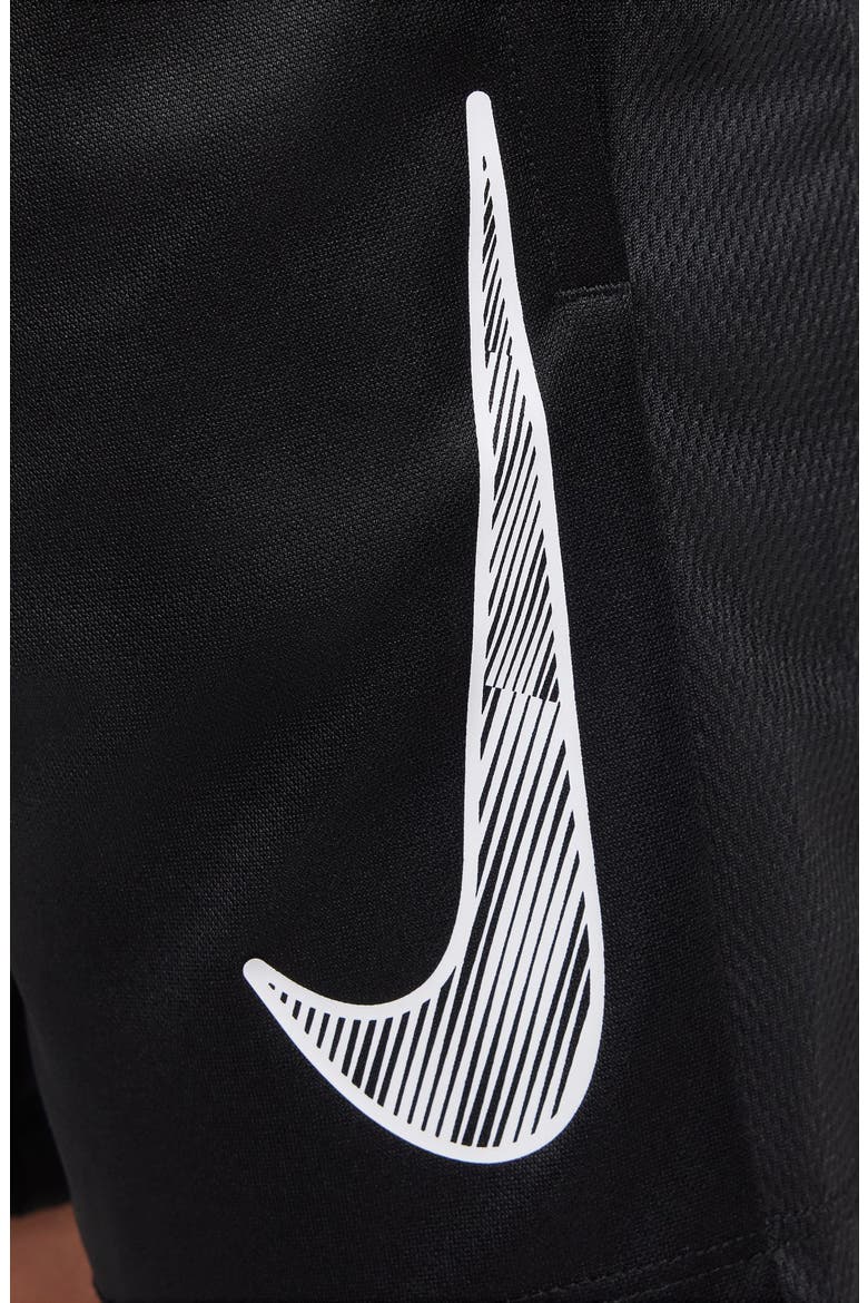 Kids' Dri-FIT Trophy23 Athletic Shorts, Alternate, color, 010 BLACK/BLACK