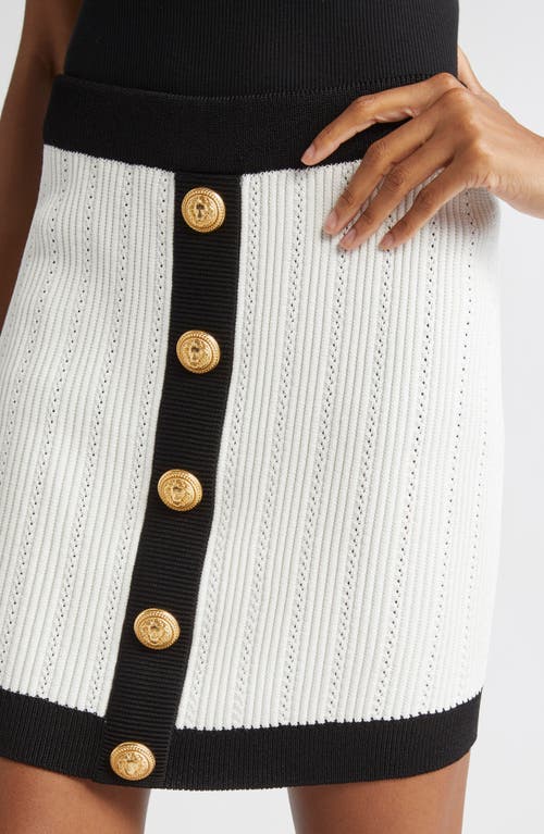 Balmain Twisted Cable Knit Sweater Skirt