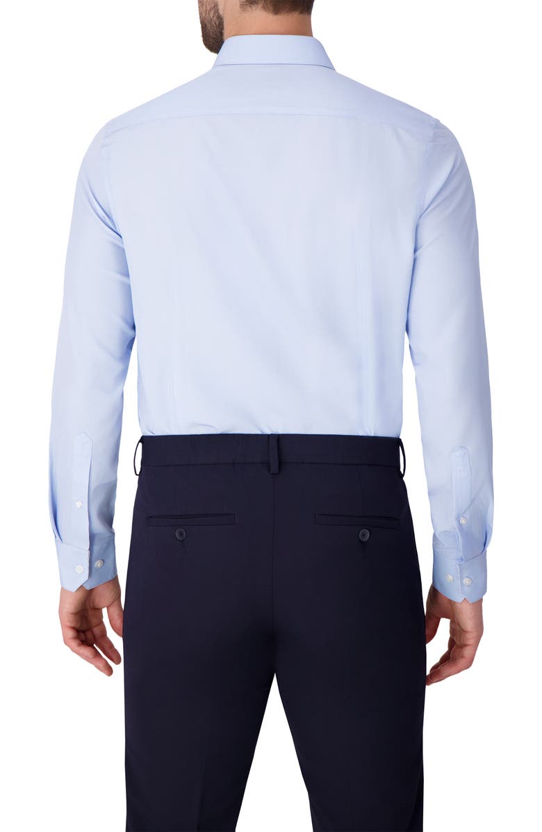 Report Collection Geometric Print Slim Fit Stretch Dress Shirt, Alternate, color, Blue