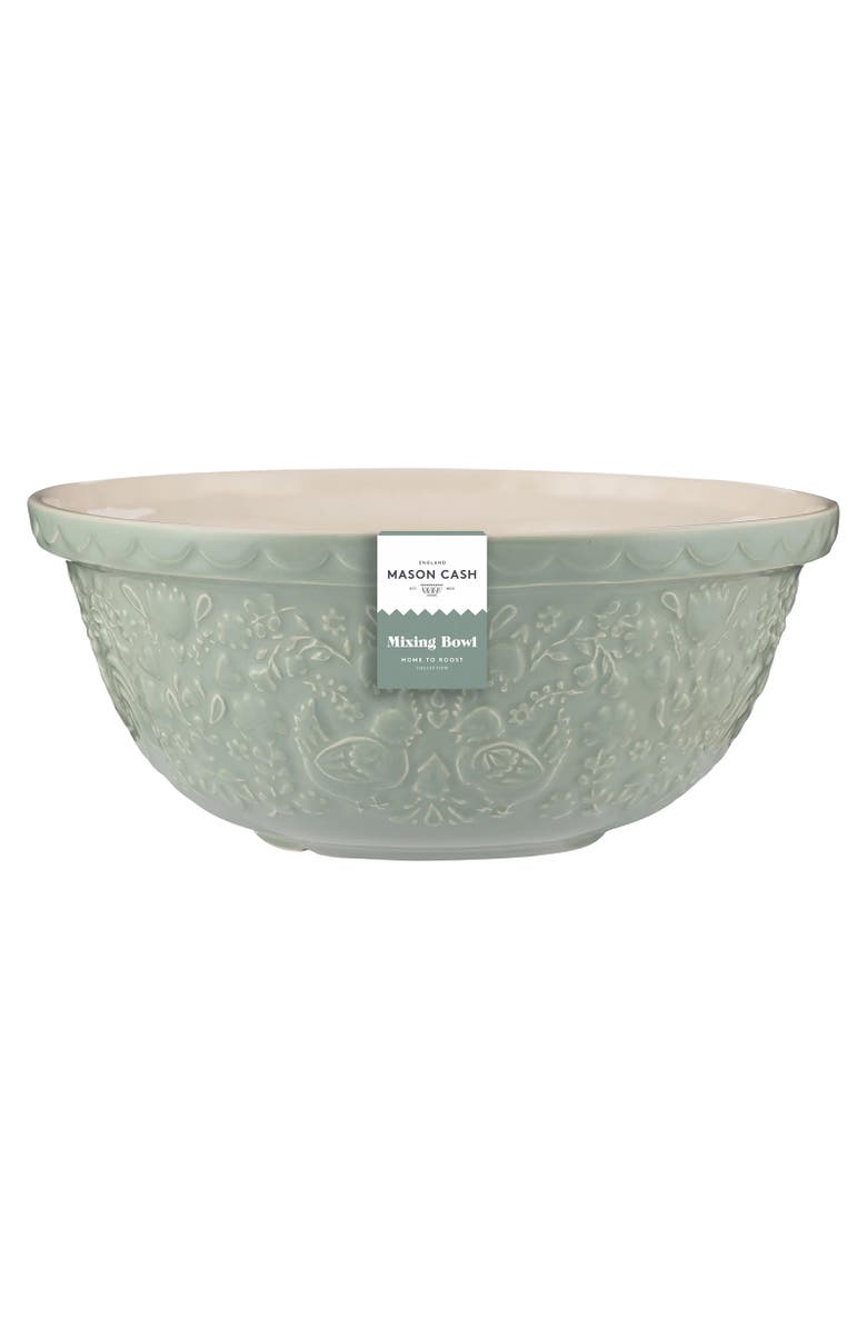 MASON CASH Home to Roost Size 12 Mixing Bowl, 4.25 Quart, Alternate, color, Green