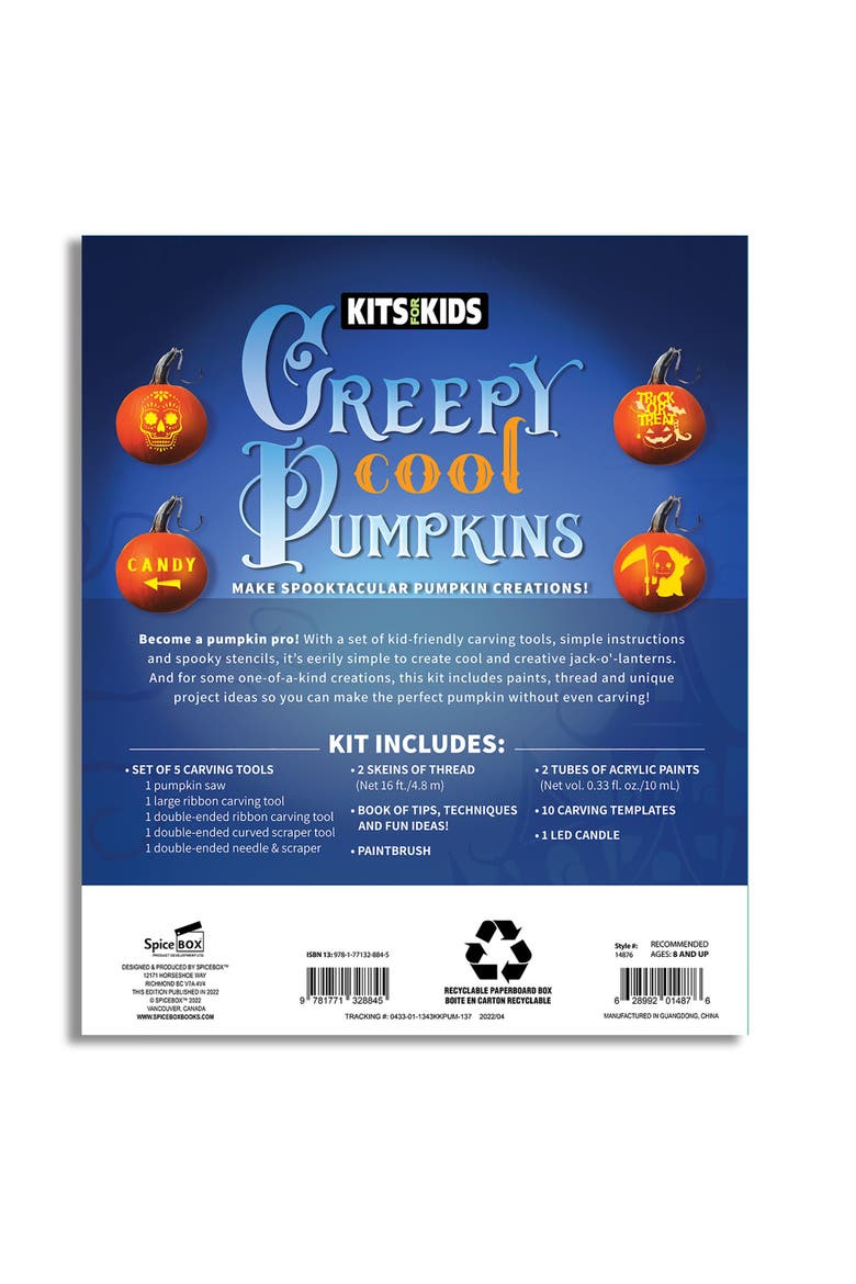 Creepy Cool Pumpkins Kit, Alternate, color, Multicolored