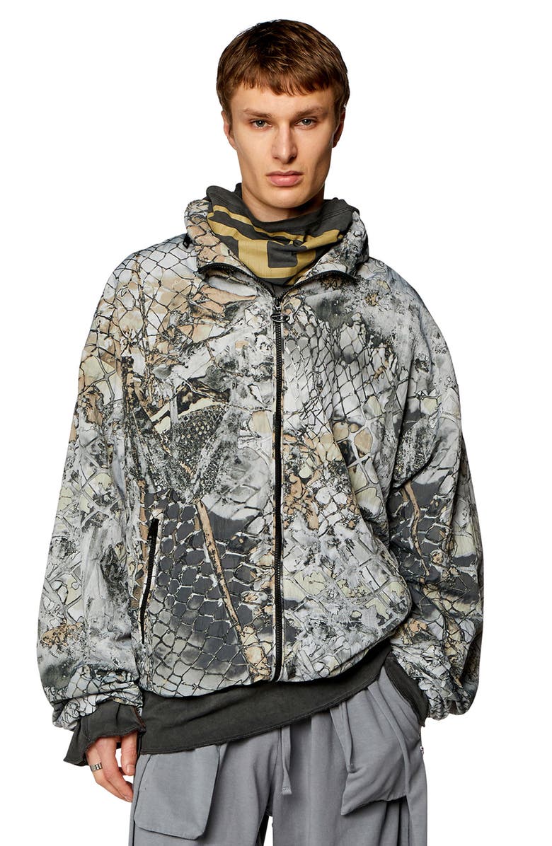 DIESEL<sup>®</sup> J-Dorsett Nylon Jacket with Stowaway Hood, Alternate, color, 