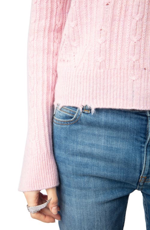 Zadig & Voltaire Jonasson Cashmere Sweater In Boudoir