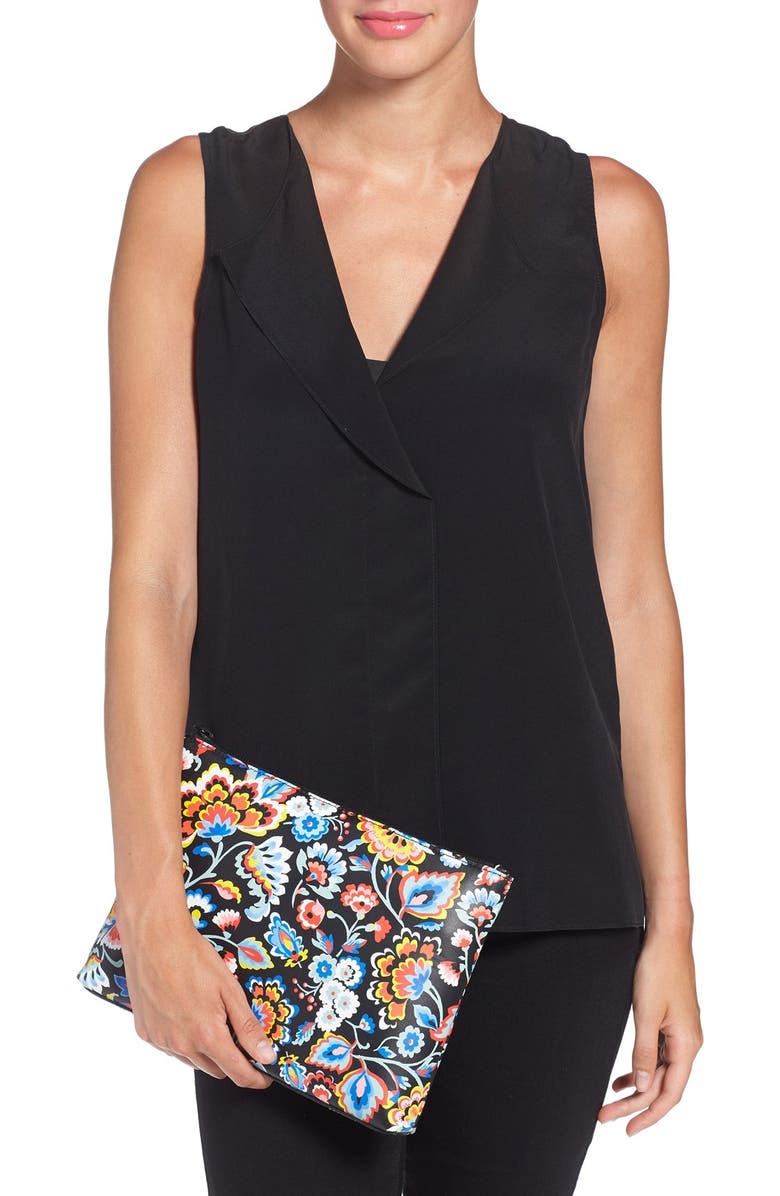 Loeffler Randall Tassel Leather Pouch, Alternate, color,