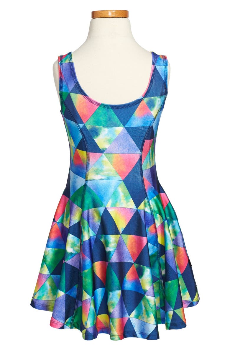Terez Geo Print Skater Dress, Alternate, color, 