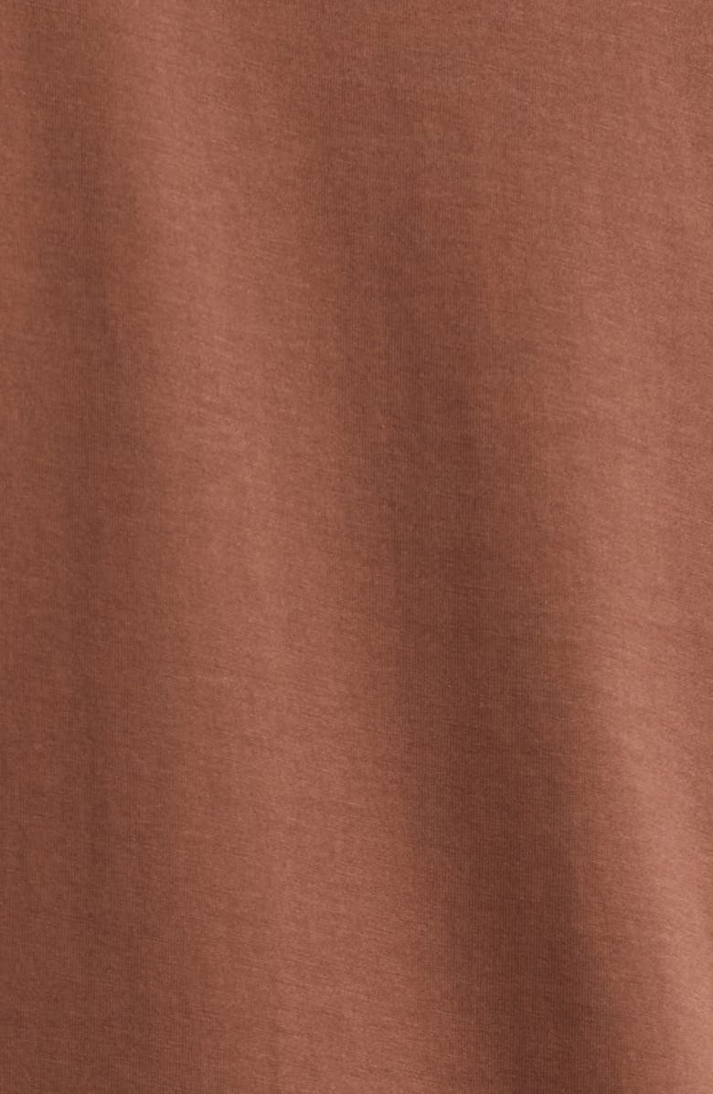 Sunspel Cotton Crewneck T-Shirt, Alternate, color, Conker Brown